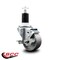 Service Caster 3'' Semi Steel Swivel 1-1/2'' Expanding Stem Caster with Brake SCC-EX20S314-SSS-TLB-112 - alternate 4